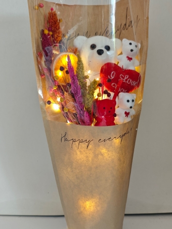 Işıklı Ayıcık Buketi