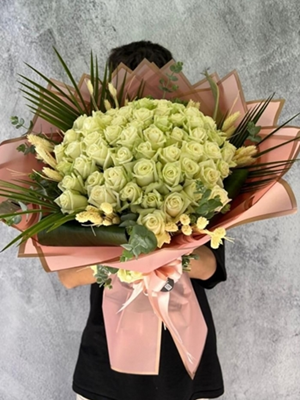 Beyaz Gül Buketi 101'li