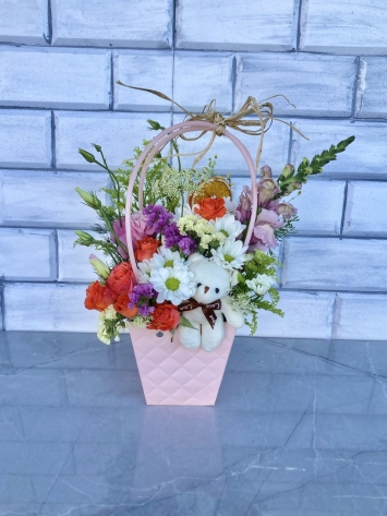 Mevsim Çiçekleri Çantası