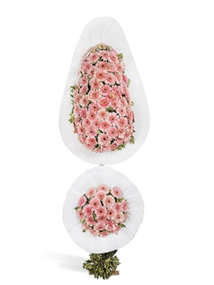 Pembe Gerbera Çelenk